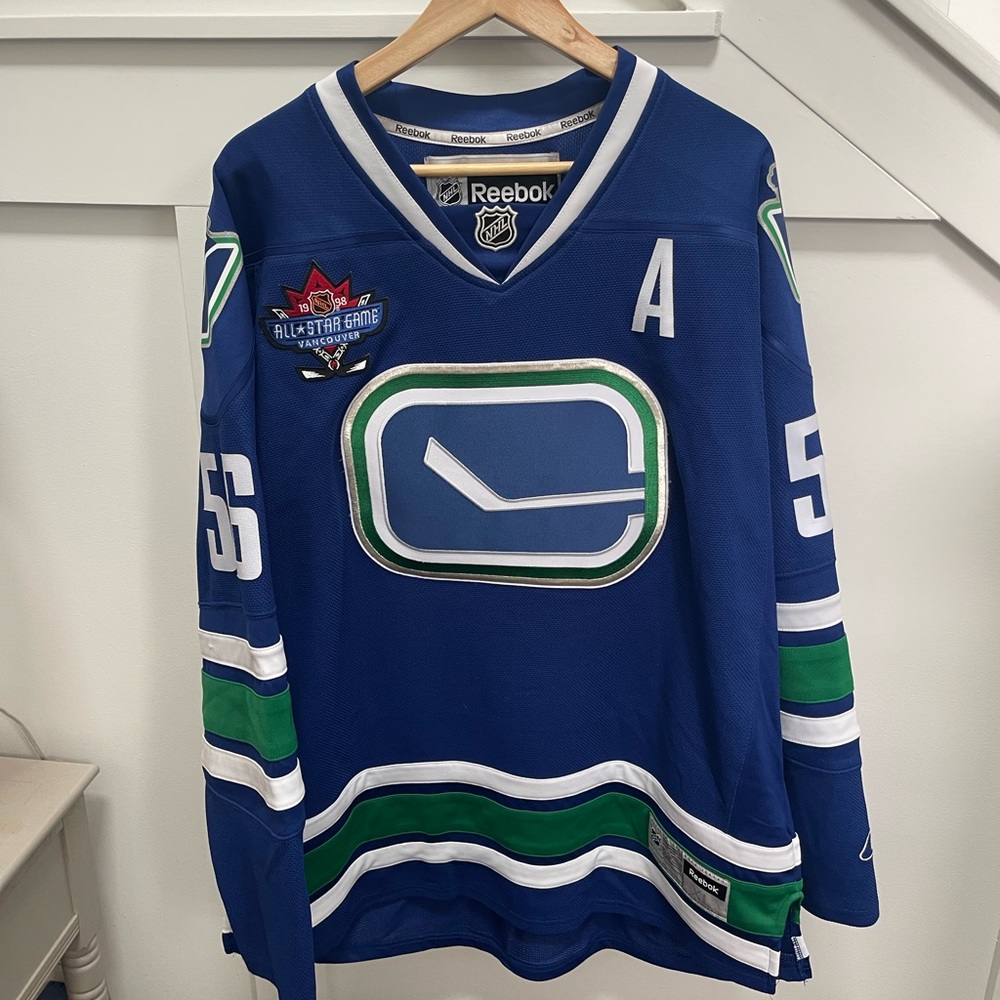 Vancouver Canucks all star game Larsson jersey